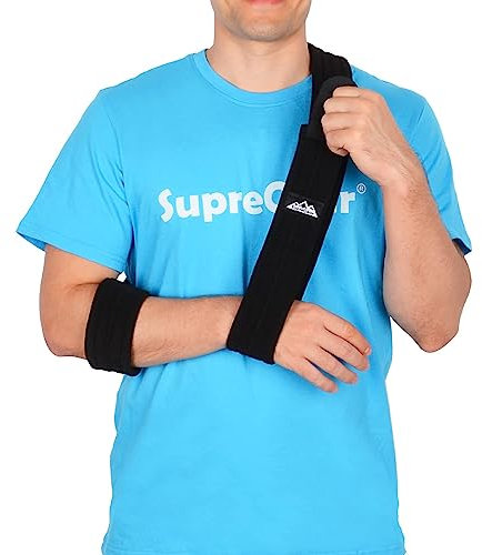 supregear Arm Sling, Verstellbare Schulter Brace Immobilizer Rotator Manschette Leichte Arm Swathe Unterstützung für Schulter Verletzungen, Gebrochene Knochen für Linken Rechten Arm Männer Frauen