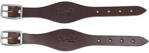 Jeereal Leather Fender Hobbles | Leather Western Saddle Stirrup Replacement Hobbles, Heavy Weighted Harness Leather (Oily Wax Brown)