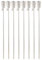 Carlo Milano Garten Fackel Laternen: Edelstahl-Gartenfackel Amor im 8er-Set, rostfrei, 280 ml, 110 cm (Fackel mit Fiberglasdocht, Garten Edelstahl)
