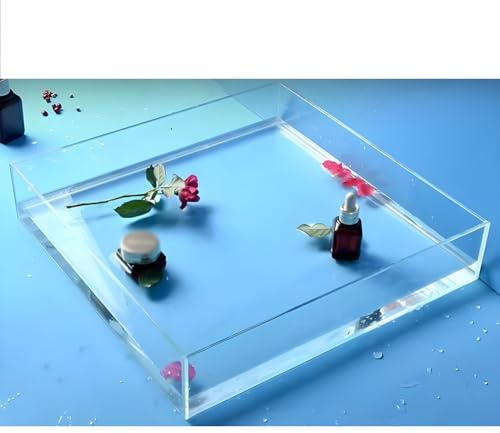 Fotografare gli attrezzi, Vassoio fotografico for riprese con serbatoio d'acqua basso, scatola espositiva di stoccaggio spessa 5 mm, scatola di stoccaggio multifunzionale for oggetti di scena pubblici