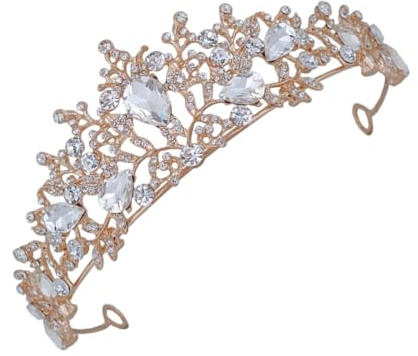 Veemoon Diadème De Mariée Bandeau Pour Femmes Couronne De Cérémonie Décoration De Coiffure Accessoire De Mariage Diadème De