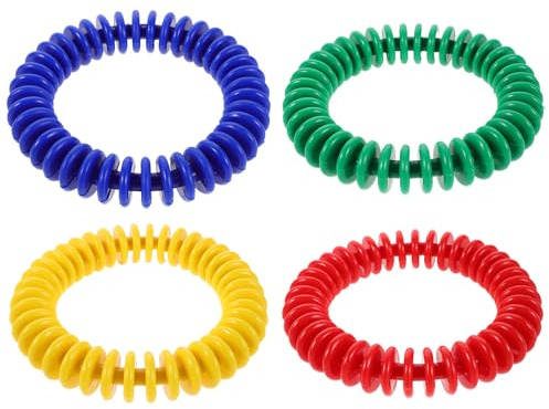 Gogogmee Set 4 Pezzi Anelli da Immersione in Plastica Flessibile Colorati per Giocattoli per Immersioni in Piscina Attrezzatura per Allenamento Subacqueo e Giochi Acquatici