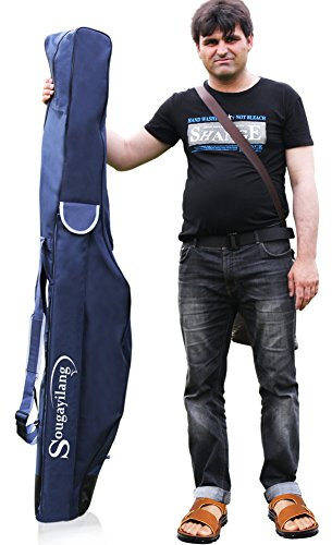 Sougayilang Soft Fishing Rod Case Carrier Bag Fishing Case Organizer-170cm/67in