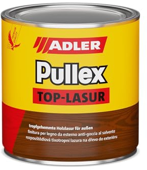 ADLER Pullex Top-Lasur - 5 L Kastanie - Tropfgehemmte Holzlasur in Profi-Qualität für Holz außen - Lasur in verschiedenen Holzfarbtönen