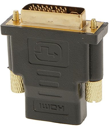 DVI-I collegamento doppio (24 + 5 Pin) maschio a HDMI adattatore femmina standard per HDTV