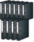 Original Falken 10er Pack Chromocolor Premium-Ordner. Made in Germany. Kunststoffbezug außen und innen 5 cm breit DIN A4 schwarz Ringordner Aktenordner Briefordner Büroordner Plastikordner