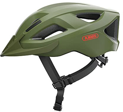 ABUS Allround-Fahrradhelm Aduro 2.1 - in sportivem Design für den Stadtverkehr, Landstraßen und Trails - für Damen und Herren - Grün Matt, Größe S