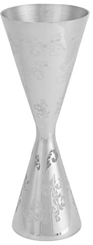 Jigger - Vaso decorativo de Jigger con tiras brillantes para barra (60 ml, 90 ml)