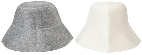 Chapeau de Sauna Chapeau de Bain en Feutre, Protection de la Tête Absorption D'eau Sauna Chapeau de Bain Vaporarium Chapeau pour Hommes Femmes, pour Accessoires de Bain, Blanc Gris