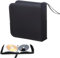 Ruikcoll CD Tasche, CD Aufbewahrungstasche für Auto und Zuhause, CD DVD Discs Aufbewahrungstasche für 40 Discs (Black)