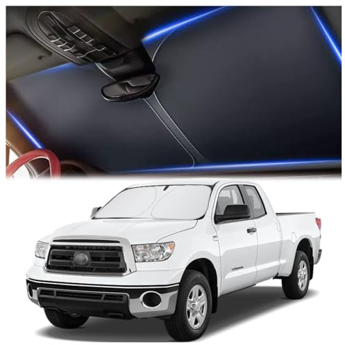 240T Thickened Automotive Glass Sunshade and Comes with Storage Bag,Keep Car Interior Cool,Universal Windshield Sun Shade Fit for Cars,Trucks,SUVs (XL: 150x80cm)