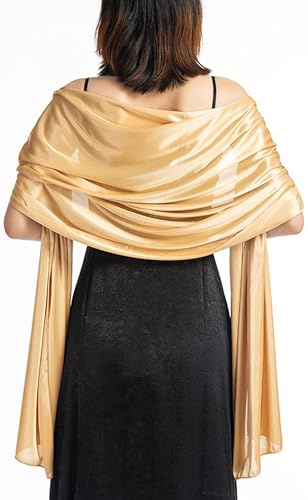 FAIRYGATE Shrug Shawl Wraps Summer Long Bridal Fashion Wedding Wrap Scarf for Bridal Wedding Evening Party Formal Dresses Gift for Wife Mom Sisters UC1713