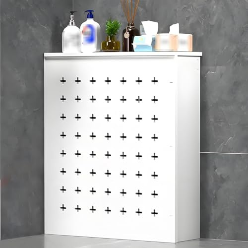Cubreradiador Moderno,Protector Moderno De Calefacción,Tapa Radiadores,Radiador Calentador,Blanco Lacado Revestimiento Protector,Mueble Radiador,Para Sala De Estar, Dormitorio, Pasillo(White,80x80x15c