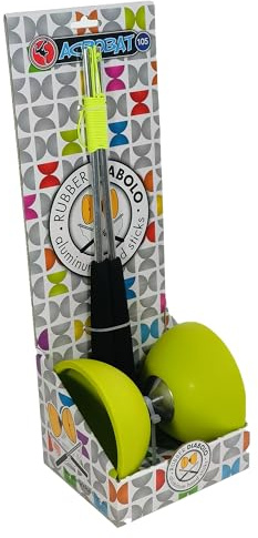 Acrobat Coffret Diabolo Vert Clair avec Baguettes Aluminium – Performance et Élégance