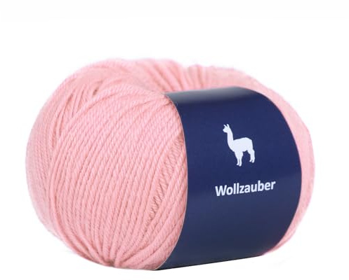 Alpaka Wolle - 50 g Hochwertige Wolle zum Stricken & Häckeln-Weich & Langlebig Ideal für Socken, Schals, Pullovers & mehr- Angenehm auf der Haut Perfect für Kreative Handarbeiten. (Light Pink)