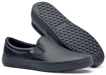 Shoes for Crews Unisex Slip-Resistant Work Sneakers – Comfortable, Lightweight, Water-Resistant & Non-Slip Work Shoes – Ideal for Men & Women in Catering, Restaurant, Kitchen – Merlin