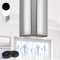 Klarstein Campana Extractora Isla para Cocina, Extractor Cocina Flujo Aire 600m³/h con Temporizador, Campanas Extractoras Cocina Ajustables con Diseño de Tubo y 3 modos, Campana Filtros Carbón