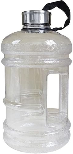 Zanbeel 2.2L Water Bottle BPA Free Large Jumbo Sports Training Camping Gym Drink Hiking (White)