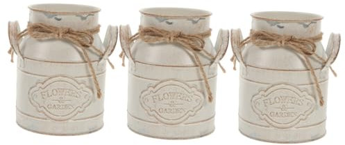 POPETPOP 3St Blumenarrangement Blumenvase blumenbank einmachgläser steckvase pflanzer Dekoration Links Hanfseil Container Trockenblumeneimer Trommel Büro Blumenkübel Eisen