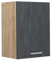 Vicco Hängeschrank R-Line, hängender Küchenschrank, Schwarz Beton/Goldkraft Eiche, 45 cm
