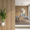 neu.holz Wandpaneele Borger 5er Set Wandverkleidung zum Kleben 3D Paneele 195 x 30 cm Wand Deko Indoor Lamellenwand Eichenoptik hell