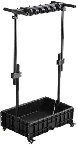 GOCHUSX Support De Vadrouille Commercial, Organiseur De Support De Balai, Support De Support De Balai, Armoire De Placard À Balais Autonome Pour Cuisine Commerciale(40x40x134cm)