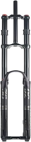 KUNYOS 26 27,5 29 Horquilla De Suspensión para Bicicleta De Montaña, Recorrido De Suspensión 200 Mm, Horquilla De Aire DH MTB, Extensión, Horquilla Recta De Doble Hombro para Descenso,Negro,29inch
