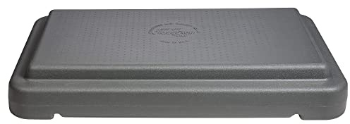 The Step (Made in USA) 4 Inch Stackable Aerobic Exercise Platform (Grey) with Non-Slip Surface and Nonskid Feet to Prevent Sliding