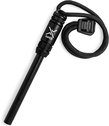 Exotac Men's Firerod - Black Firestarter - Black, Medium