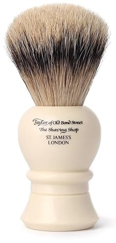 Taylor of Old Bond Street Medium Super Badger Shaving Brush, 11.25 cm