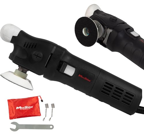 Maxshine M550 Rotary Polisher | 550W Motor, 3” Backing Plate, 6-Speed, 5/8” Thread | Compact Detailing Buffer for Auto, Boat & Marine Paint Correction, Swirl & Scratch Removal, Glossy Finish