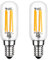 Ampoule LED pour Hotte de Cuisine T25 E14 4W Blanc Froid 6000K, 400LM, Équivalent Lampe de Hotte 40W E14, Ampoule Filament Tubulaire LED pour Hotte Aspirante, non-dimmable, lot de 2