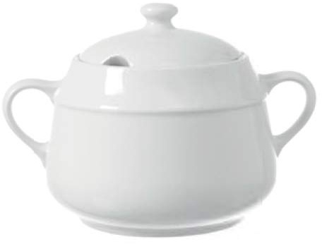 Fine Dine 799345 Bianco Soup Tureen, 3200mL Capacity, 290mm Diameter, 200mm Height