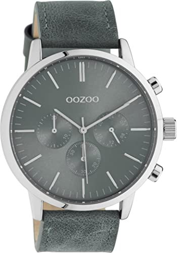Oozoo Timepieces Herren Uhr - Armbanduhr Herren mit 22mm Lederarmband - Analog Herrenuhr in rund C10915