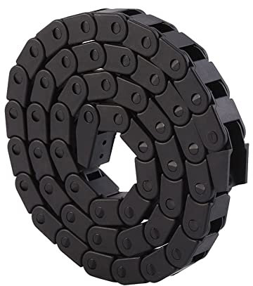 Chaîne de Trainage en Nylon,Chaîne de Transmission Plastique,Chaînes Corte Câbles,Chaînes de Transport,pour Porte Câble Porteur de Fil Câbles D’Imprimante 3D Machine Longueur 1M 10x10mm Tokaneit