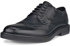 ECCO Metropole Brogu Black Leather Mens Brogues 525614-11001