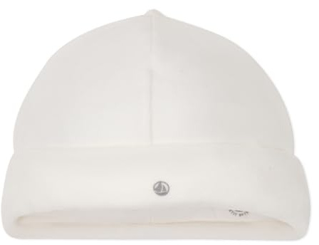 Petit Bateau Bonnet Naissance Bébé en Côte, Blanc Marshmallow, Naissance