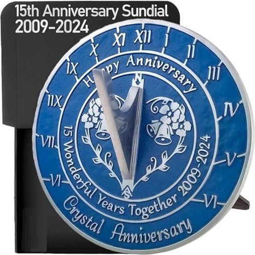 ANTIKMEDIEVAL 15:e kristall bröllopsdag 2024 solur 10 tum