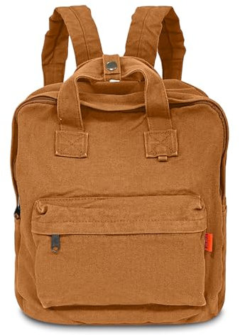Boziee Leinwand/Cord Rucksack Damen Cityrucksack Daypack Mädchen Rucksackhandtasche Teenager Schulrucksack für Schule, Reisen, Arbeit unisex (Canvas, Braun)