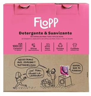 Flopp - Detergente & Suavizante en pastillas (100 cápsulas)