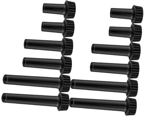 KONTONTY 12pcs Extended Handle Rotary Switch Knobs for Light Fixtures Plastic Lamp Replacement Parts Easy Control for Hard Reach Lamps High Compatibility