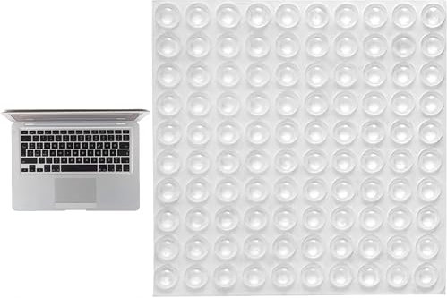100pcs rubber feet pads, noise dampening pads, rubber door stop, self adhesive soft close dampers, perfect for cabinets, furniture, and wooden floors