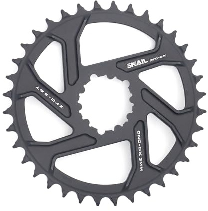 CYSKY Direct Mount Chainring 32T 34T 36T 38T 40T 3mm Offset Narrow Wide Teeth Chainring CNC 7075 Bike Chainwheel for SRAM GXP Interface Crankset (Black, 36T)