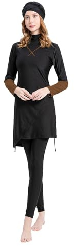Femmes Maillot de Bain Musulman: Doux Complet 2 Pièces Burkinabi Manches Longues Haut Pantalon Natation Anti - éruption - Maillot de Bain Islamique