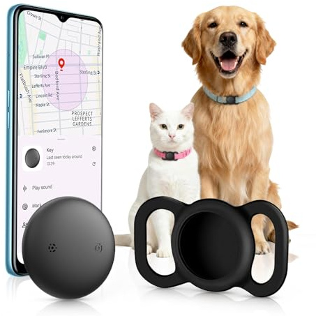NozlaID Hunde Tracker Android - SmartTag Hundetracker Ohne ABO - (nur Android) Kompatibel mit Google Find Hub - Hunde Tracking mit Silikon Schutz Hülle (1 Pack)