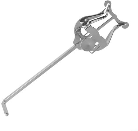 JoyousMall Marching Lyre Portable Metal Trumpet Clamp-On Stand Lightweight Sheet Music Clip Holder for Trumpet Marching Band Accessories