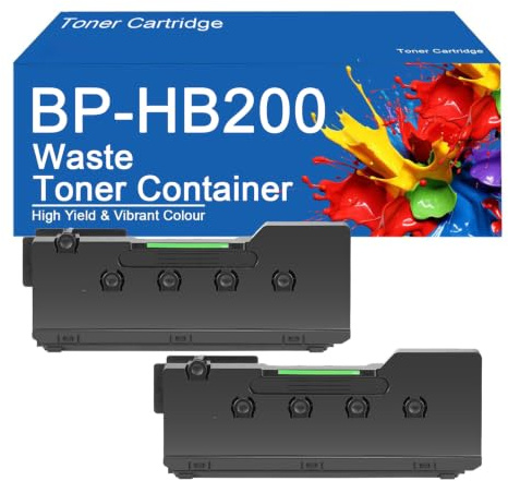 SEMTGJ Remplacement du réservoir de Toner usagé BP-HB200 pour imprimantes Sharp BP-10C20, BP-20C20, BP-20C25 et BP-20C35 – Facile à Installer et à Utiliser,BPHB200-2Set