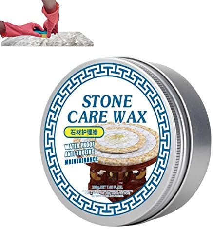 200 g Steinpflegewachs Steinwachs Politur Fliesen wasserdichtes Pflegewachs Beschichtungsmittel Steinrestaurierungswachs Anzüge für Marmormöbel Keramikfliesen Steinboden Steinwände Steintheke