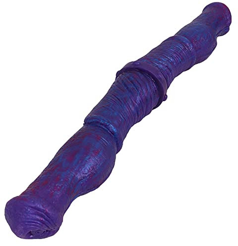 Jixaxe Super Lange Doppel Pferde Dildo mit Große Knoten XXL Dildo Doppeldildo, 48cm Deluxe Doppeldilos Extra Lang Analdildo Anal Butt Plug, Realistischer Double Dildo Sexspielzeug für Frauen Lesben