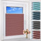 BelleMax Wabenplissee ohne Bohren Verdunkelung Thermo Plissee Klemmfix, Weinrot-weiß 80x130cm(BxH), 100% Blickdicht,Schallschutz Sonnenschutz Doppelplissee für Fenster